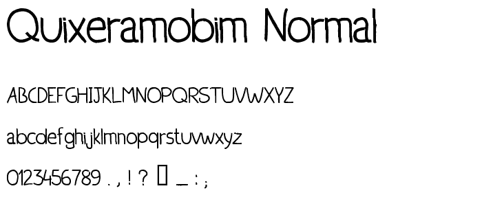 Quixeramobim Normal font